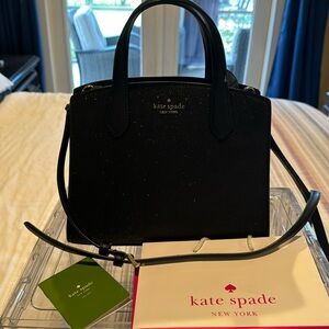 Beautiful Kate Spade black glitter purse!  New without tags.